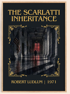 The Scarlatti Inheritance Classic Book Art Print by Robert Ludlum – book poster