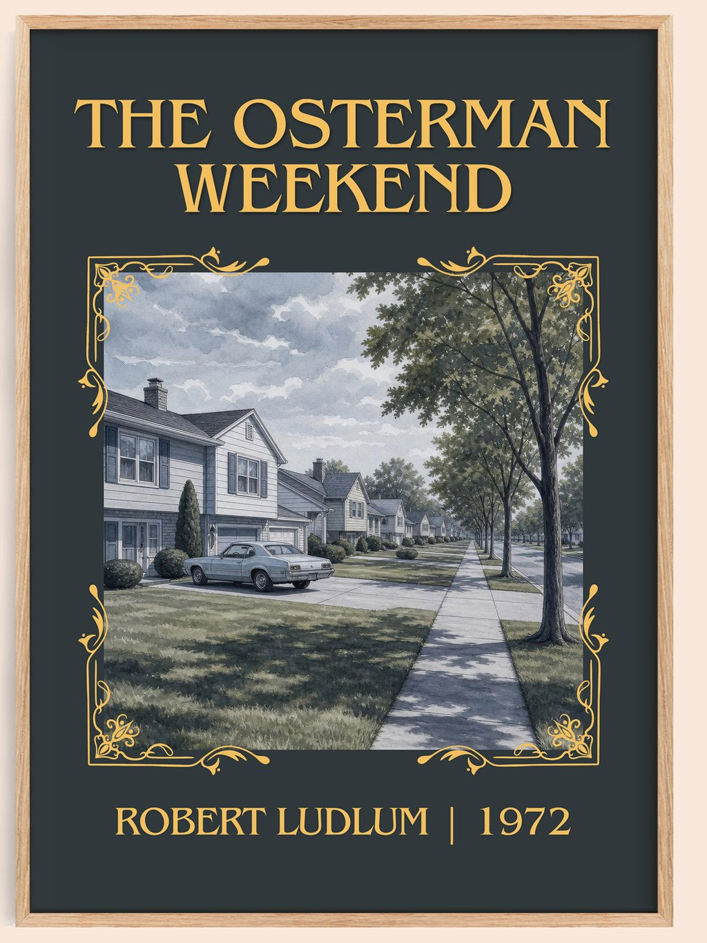 The Osterman Weekend Classic Book Art Print by Robert Ludlum – book poster