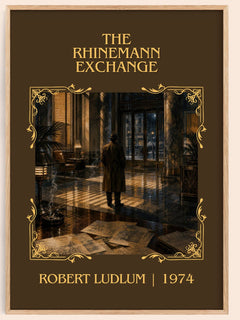 The Rhinemann Exchange Classic Book Art Print by Robert Ludlum – book poster