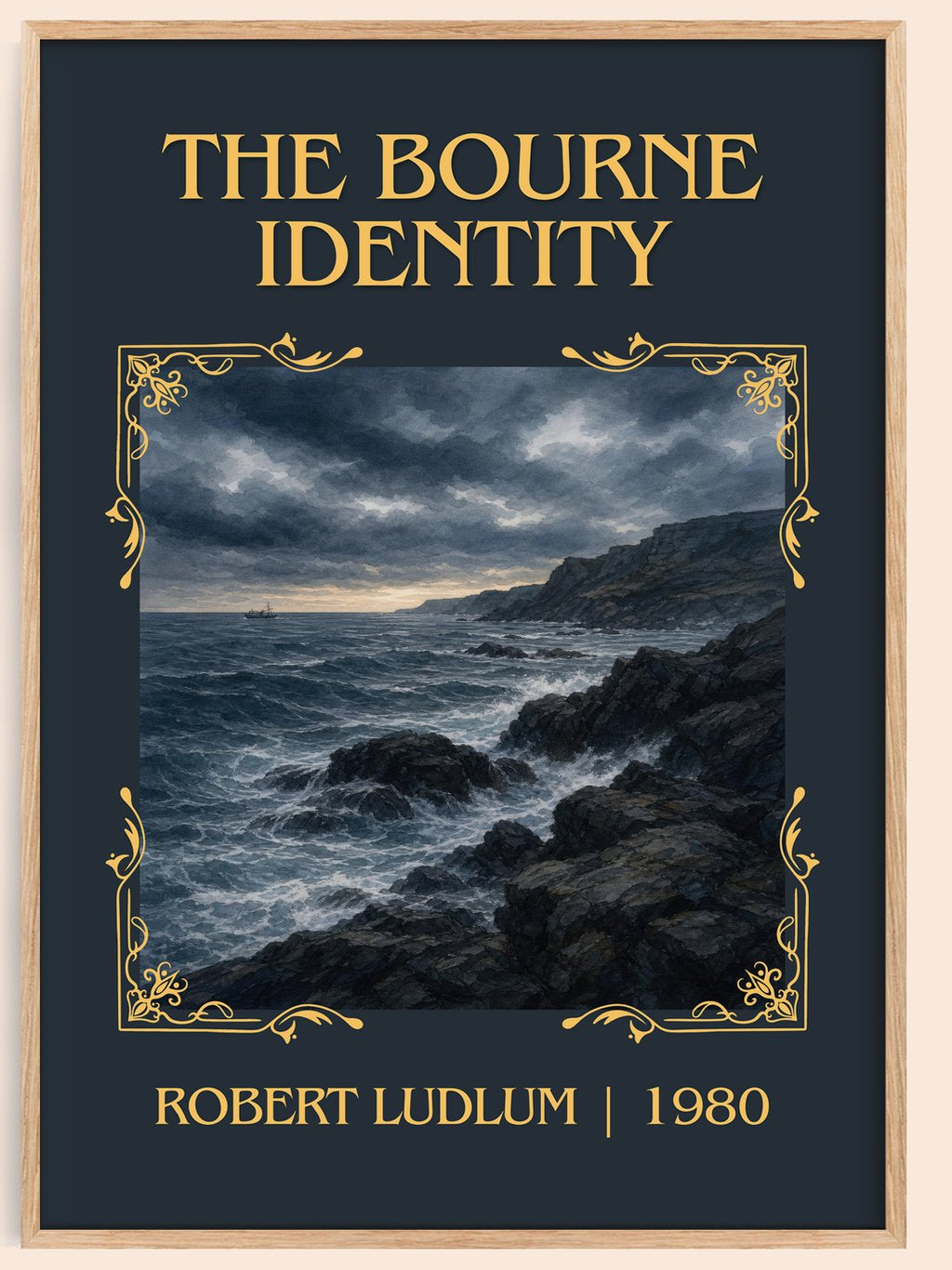 The Bourne Identity Classic Book Art Print by Robert Ludlum – book poster