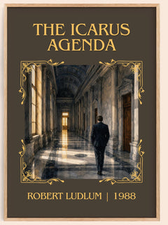 The Icarus Agenda Classic Book Art Print by Robert Ludlum – book poster
