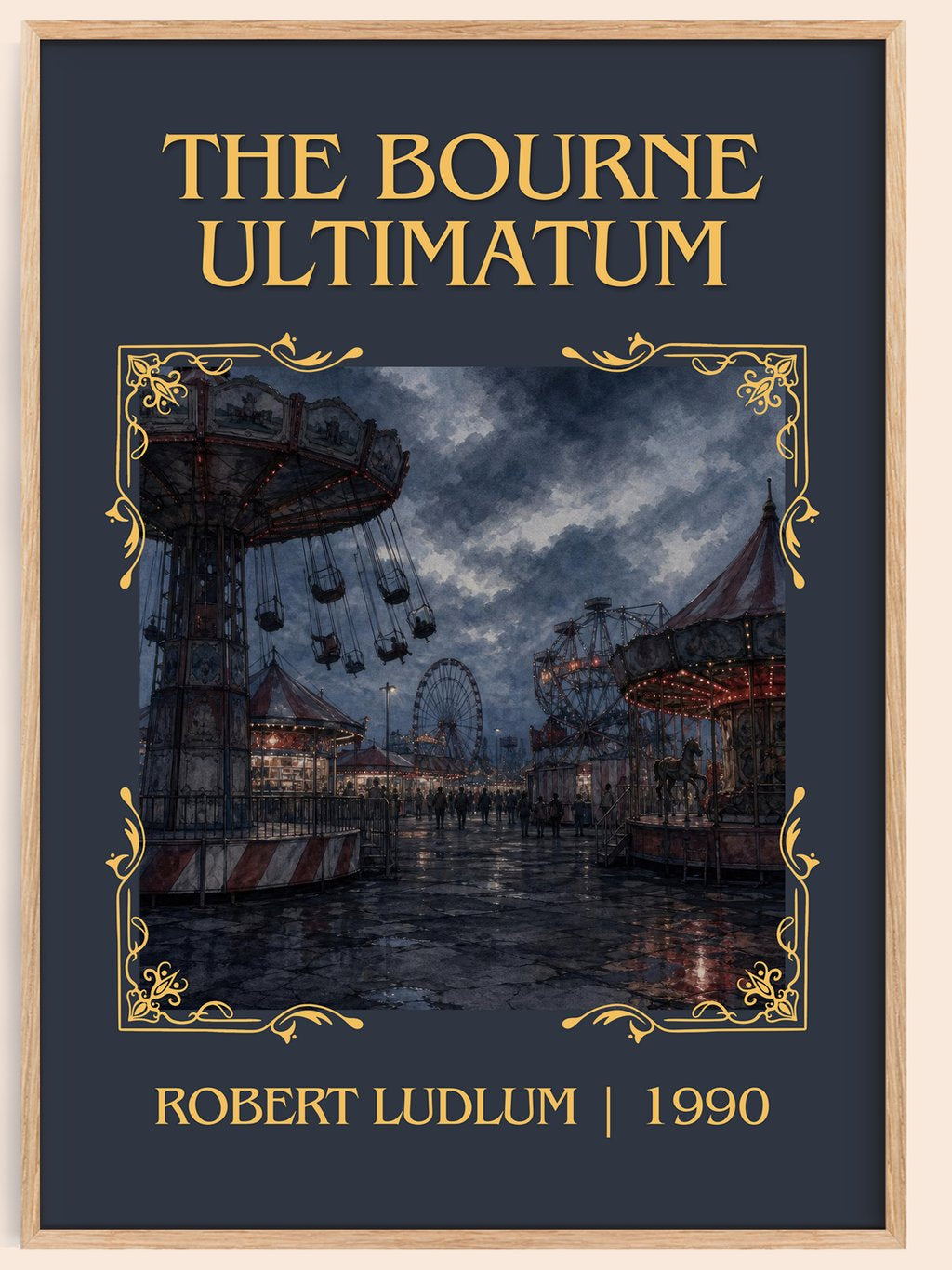 The Bourne Ultimatum Classic Book Art Print by Robert Ludlum – book poster