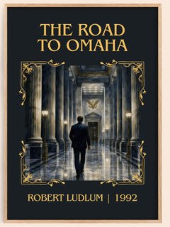 The Road to Omaha Classic Book Art Print by Robert Ludlum – book poster