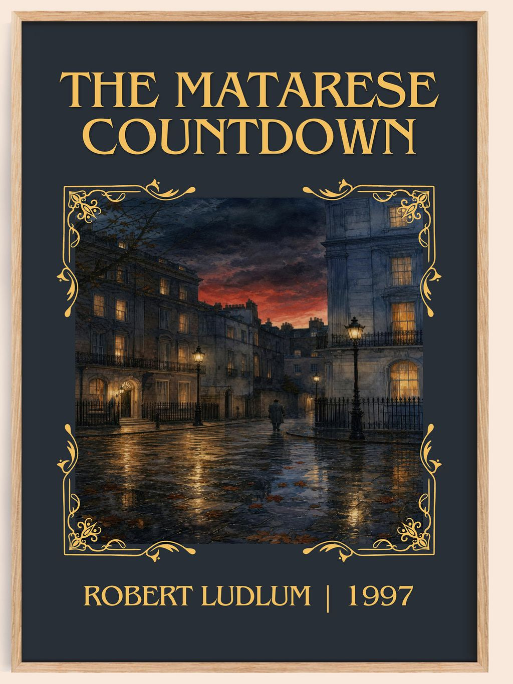 The Matarese Countdown Classic Book Art Print by Robert Ludlum – book poster