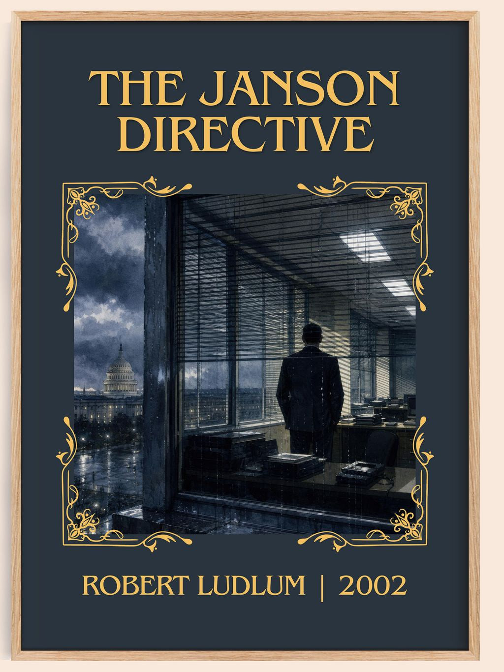 The Janson Directive Classic Book Art Print by Robert Ludlum – book poster