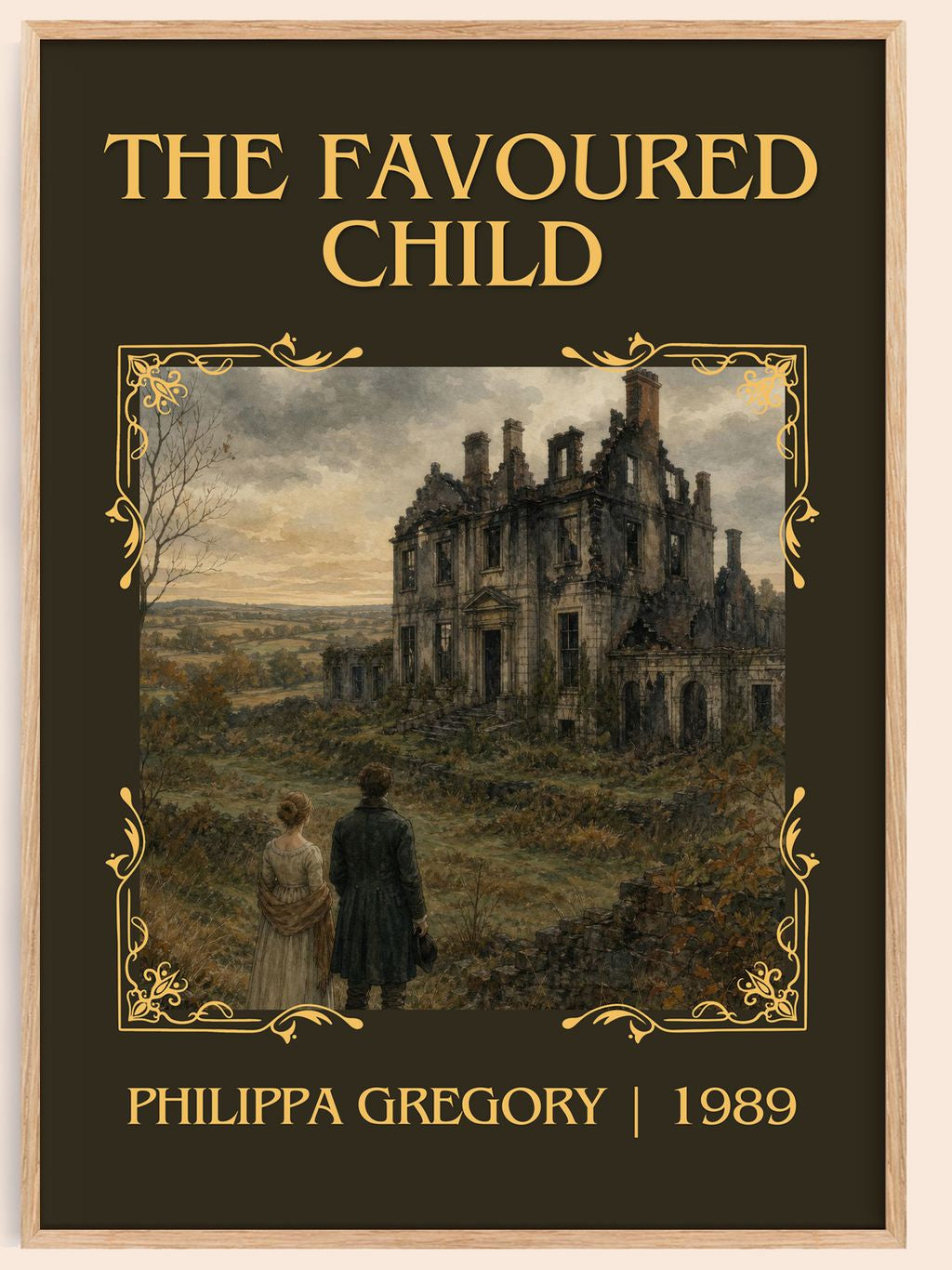 The Favoured Child Classic Book Art Print by Philippa Gregory – book poster