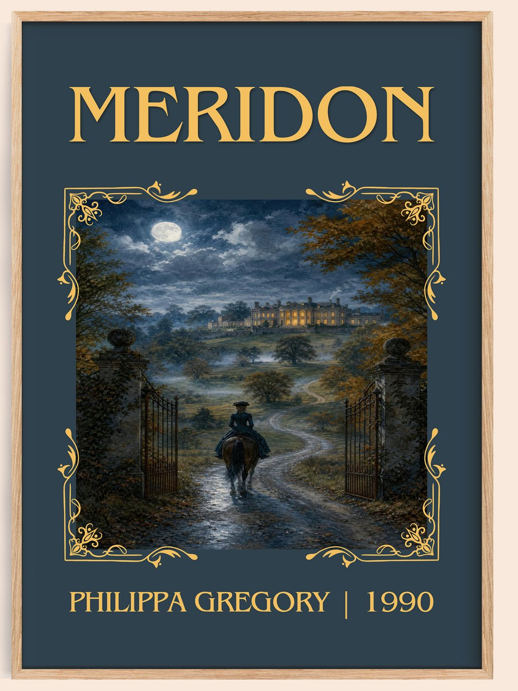 Meridon Classic Book Art Print by Philippa Gregory – book poster