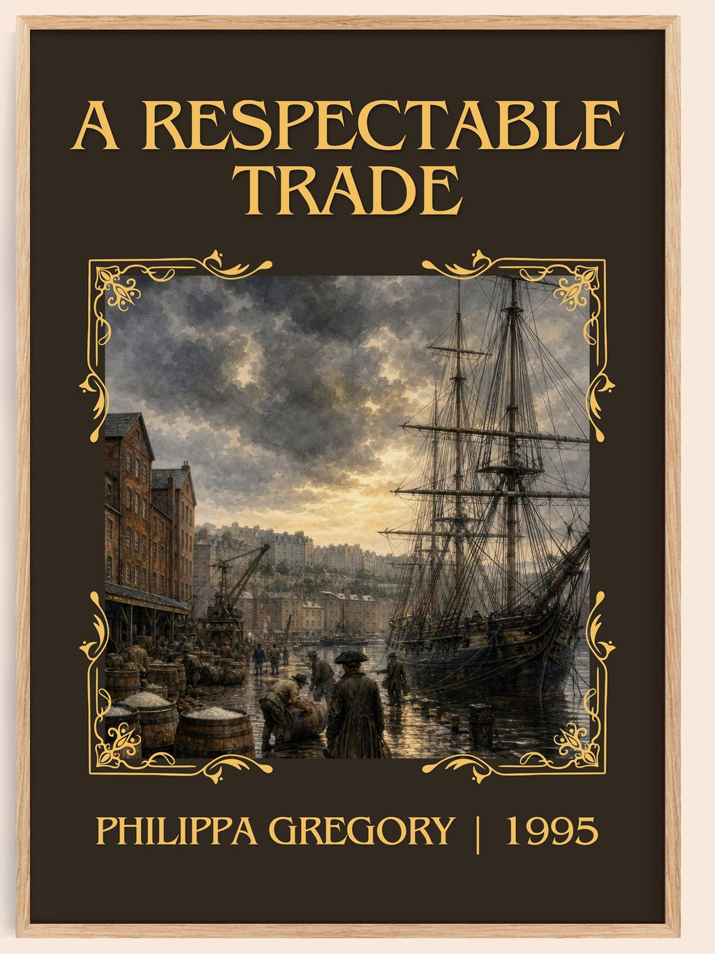 A Respectable Trade Classic Book Art Print by Philippa Gregory – book poster