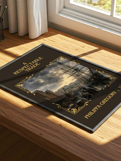 A Respectable Trade Classic Book Art Print by Philippa Gregory – print on a sunlit desk