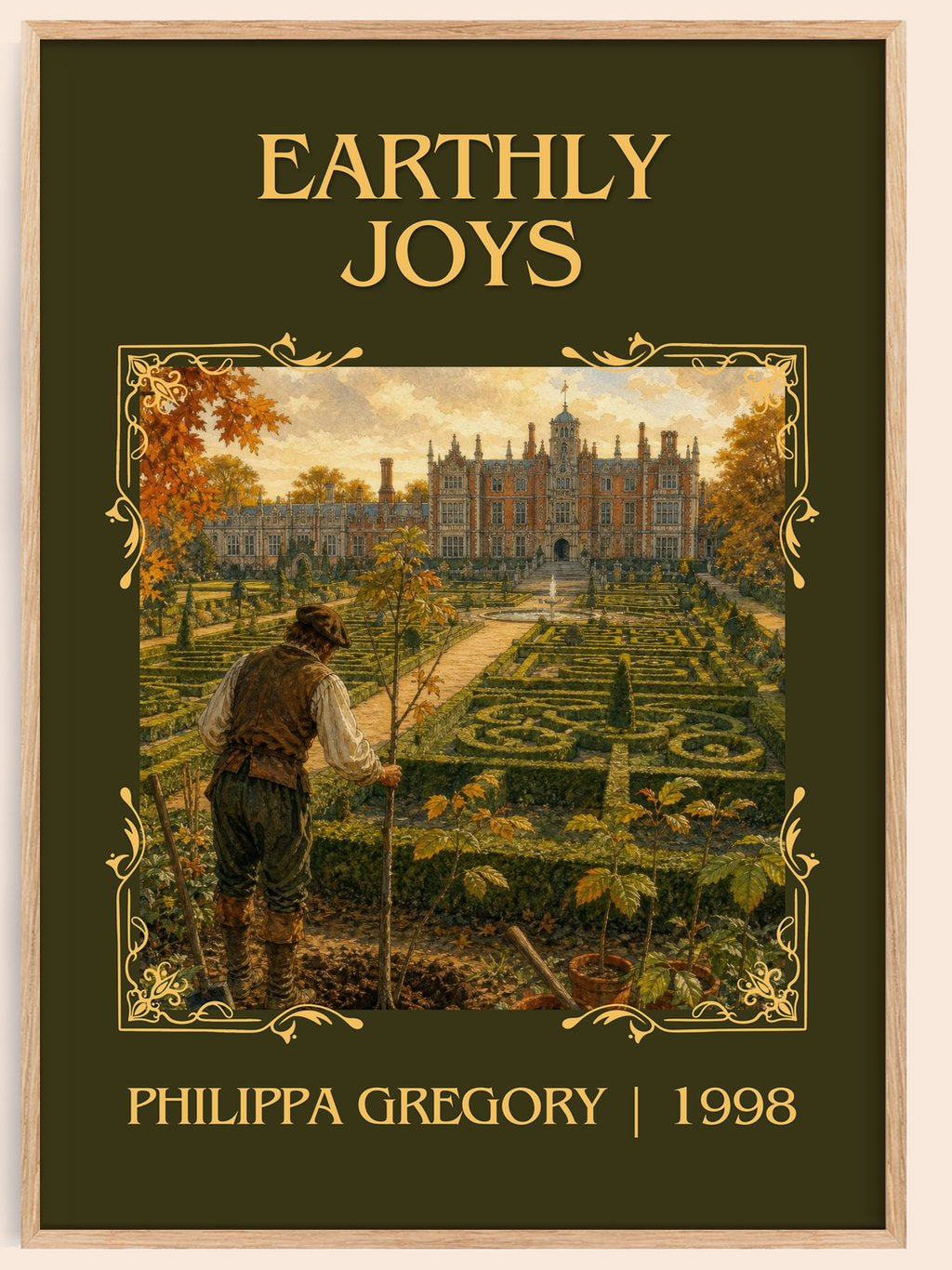 Earthly Joys Classic Book Art Print by Philippa Gregory – book poster