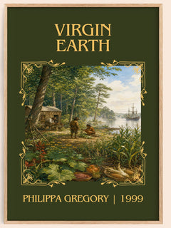 Virgin Earth Classic Book Art Print by Philippa Gregory – book poster