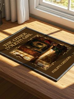 The Other Boleyn Girl Classic Book Art Print by Philippa Gregory – print on a sunlit desk