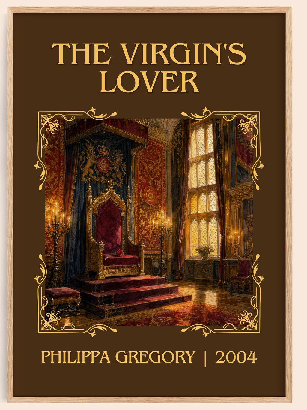 The Virgin's Lover Classic Book Art Print by Philippa Gregory – book poster