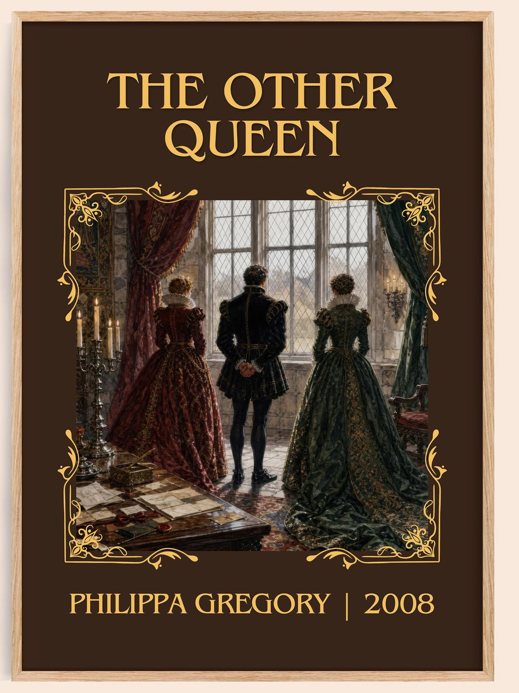 The Other Queen Classic Book Art Print by Philippa Gregory – book poster