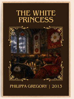 The White Princess Classic Book Art Print by Philippa Gregory – book poster
