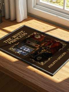 The White Princess Classic Book Art Print by Philippa Gregory – print on a sunlit desk