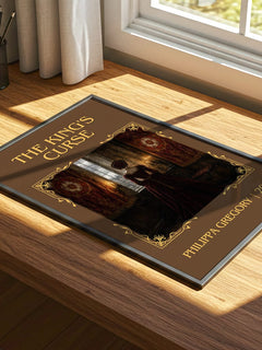 The King's Curse Classic Book Art Print by Philippa Gregory – print on a sunlit desk
