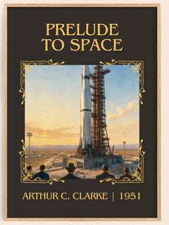 Prelude to Space Classic Book Art Print by Arthur C. Clarke – book poster