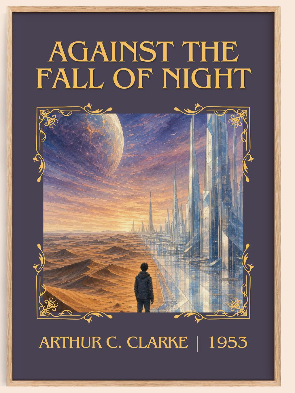 Against the Fall of Night Classic Book Art Print by Arthur C. Clarke – book poster
