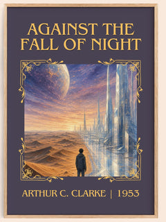 Against the Fall of Night Classic Book Art Print by Arthur C. Clarke – book poster