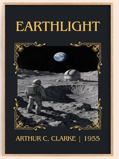 Earthlight Classic Book Art Print by Arthur C. Clarke – book poster