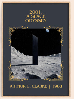 2001: A Space Odyssey Classic Book Art Print by Arthur C. Clarke – book poster