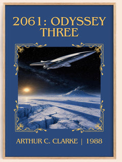 2061: Odyssey Three Classic Book Art Print by Arthur C. Clarke – book poster