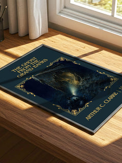 Ghost from the Grand Banks Classic Book Art Print by Arthur C. Clarke – print on a sunlit desk