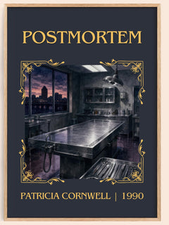 Postmortem Classic Book Art Print by Patricia Cornwell – book poster
