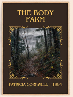 The Body Farm Classic Book Art Print by Patricia Cornwell – book poster