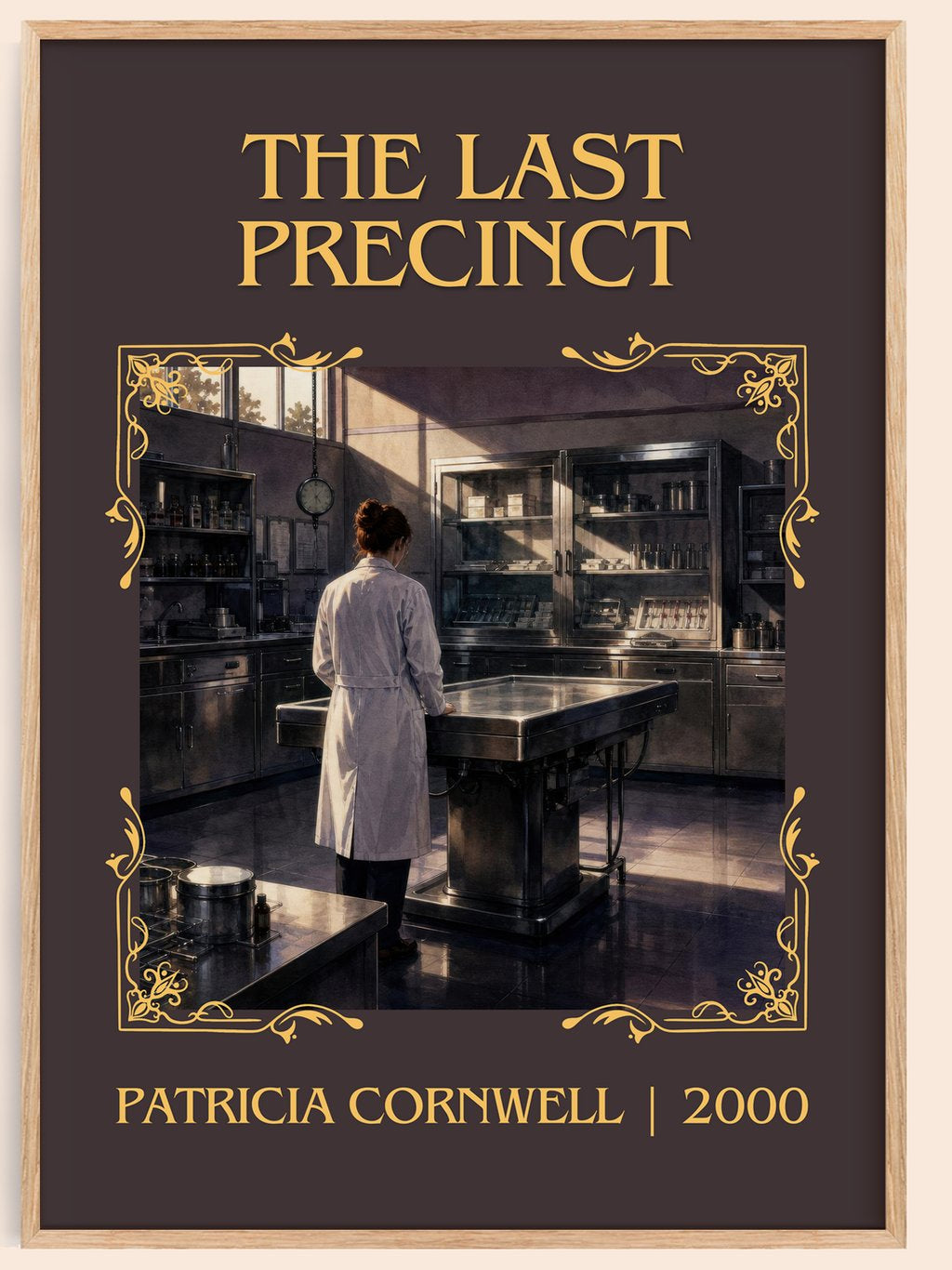 The Last Precinct Classic Book Art Print by Patricia Cornwell – book poster