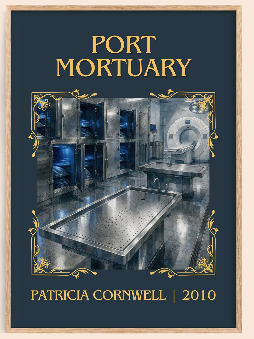 Port Mortuary Classic Book Art Print by Patricia Cornwell – book poster