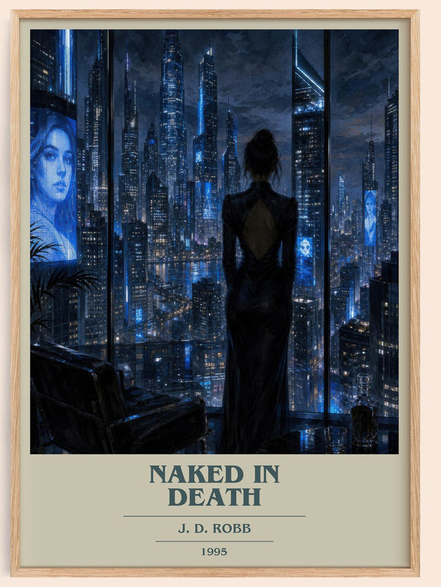 Naked In Death Book Cover Poster by J. D. Robb