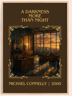 A Darkness More Than Night Classic Book Art Print by Michael Connelly – book poster