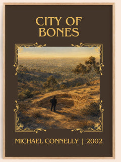 City of Bones Classic Book Art Print by Michael Connelly – book poster