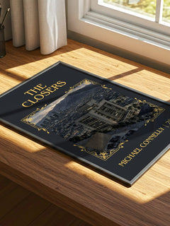 The Closers Classic Book Art Print by Michael Connelly – print on a sunlit desk