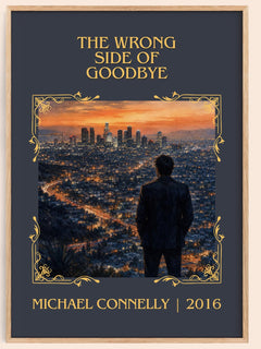 The Wrong Side of Goodbye Classic Book Art Print by Michael Connelly – book poster