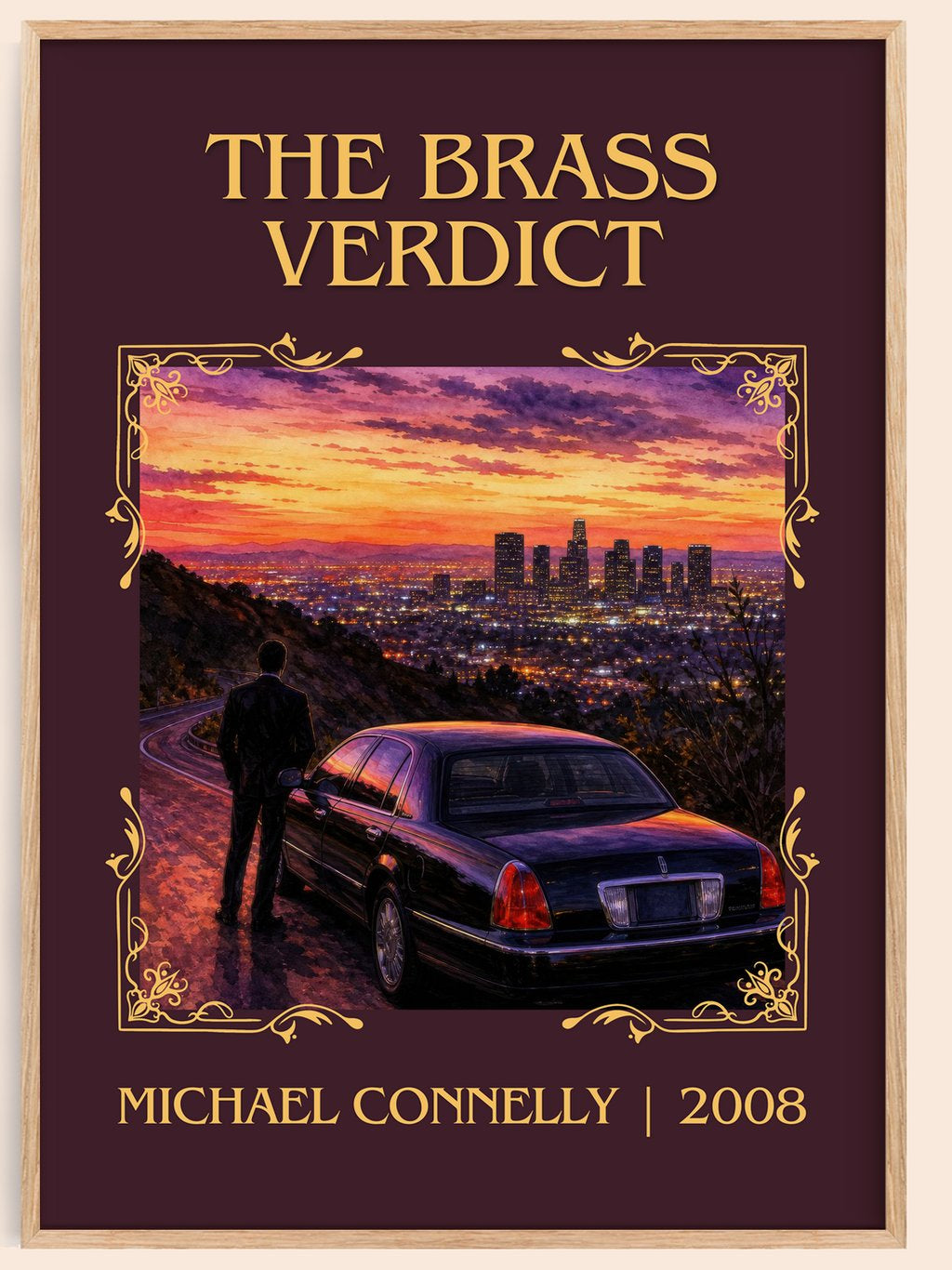 The Brass Verdict Classic Book Art Print by Michael Connelly – book poster