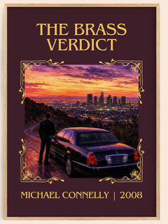 The Brass Verdict Classic Book Art Print by Michael Connelly – book poster