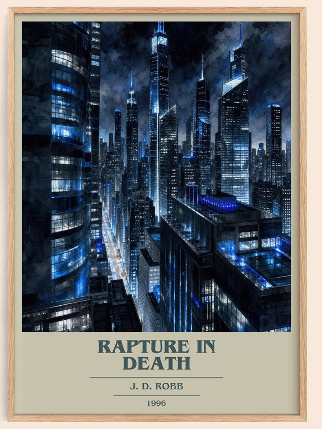 Rapture In Death Book Cover Poster by J. D. Robb