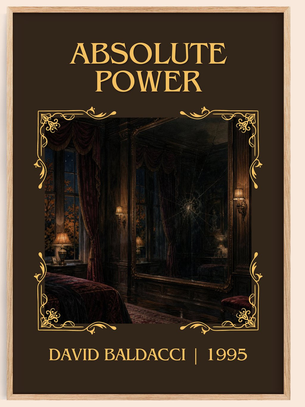 Absolute Power Classic Book Art Print by David Baldacci – book poster
