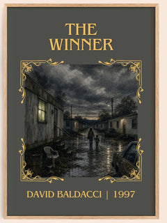 The Winner Classic Book Art Print by David Baldacci – book poster