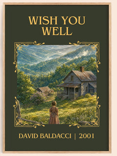 Wish You Well Classic Book Art Print by David Baldacci – book poster