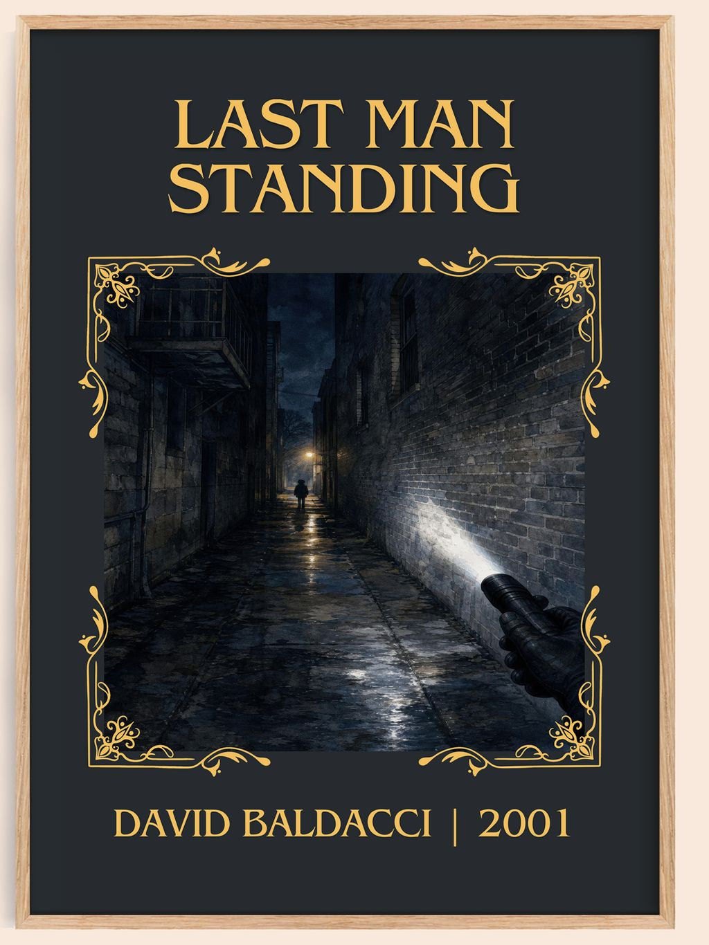 Last Man Standing Classic Book Art Print by David Baldacci – book poster