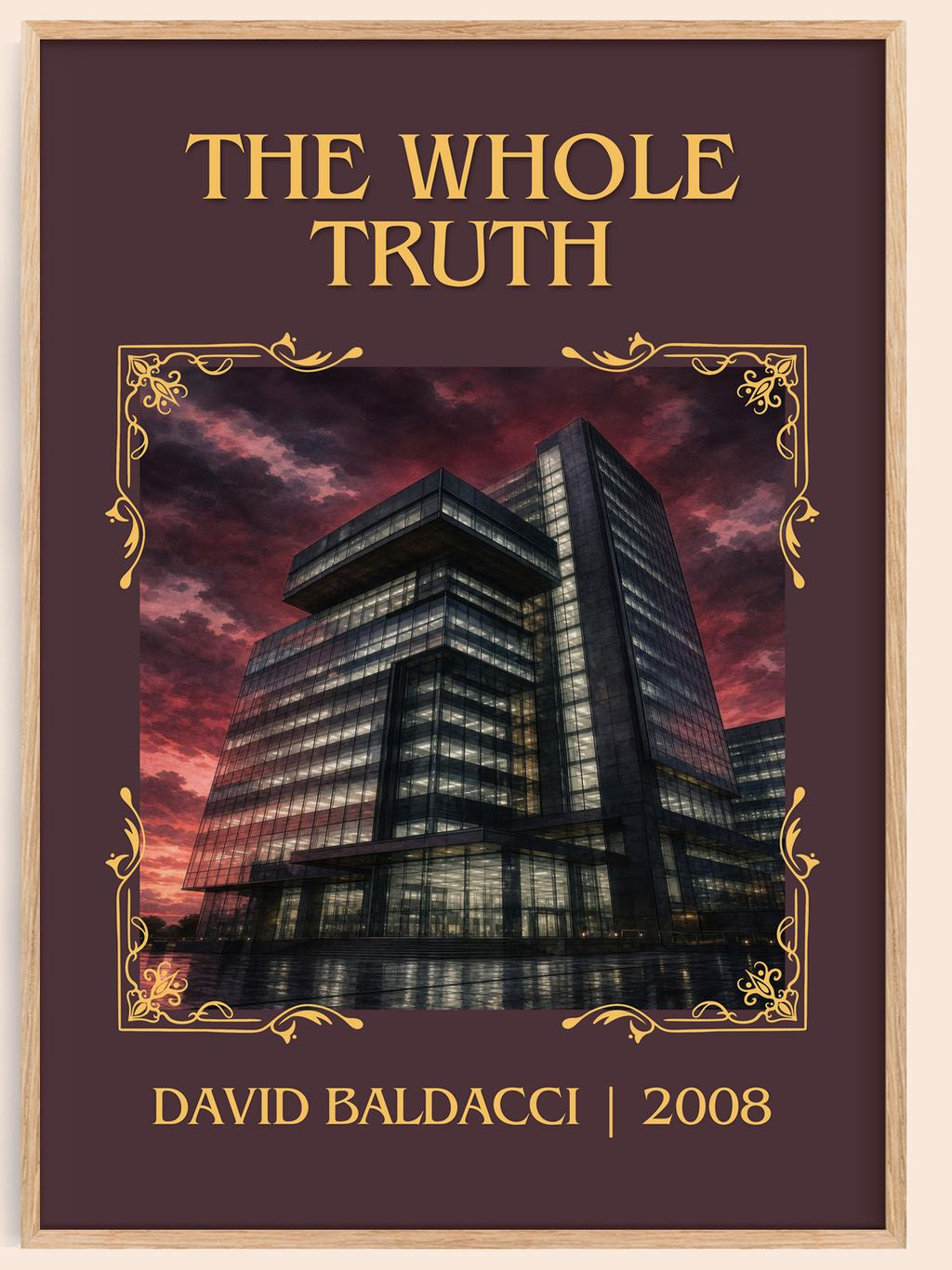 The Whole Truth Classic Book Art Print by David Baldacci – book poster