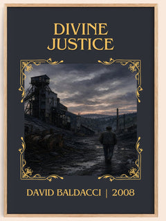 Divine Justice Classic Book Art Print by David Baldacci – book poster