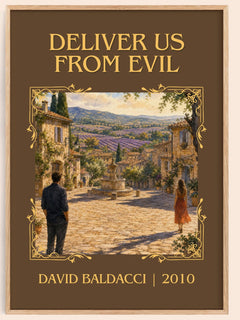 Deliver Us from Evil Classic Book Art Print by David Baldacci – book poster