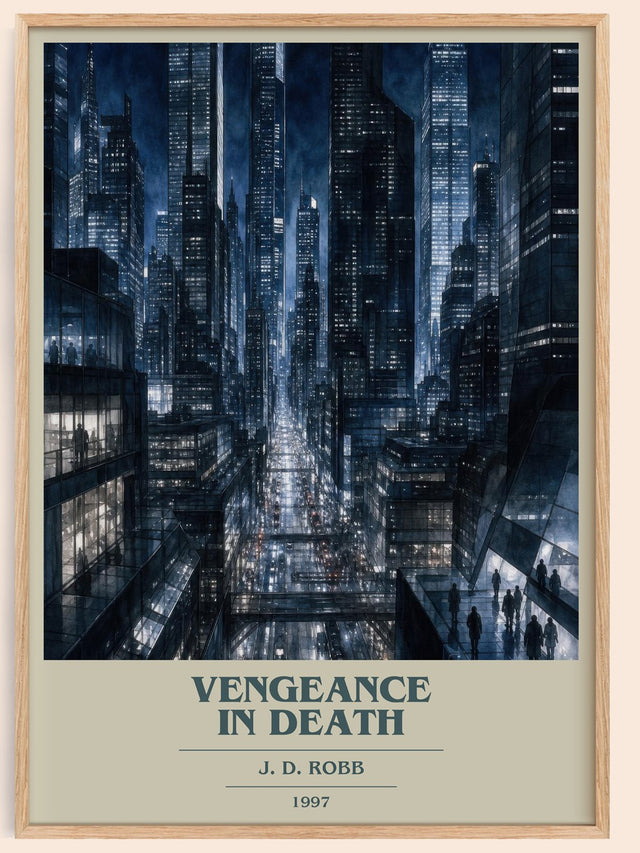 Vengeance In Death Book Cover Poster by J. D. Robb