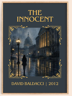 The Innocent Classic Book Art Print by David Baldacci – book poster