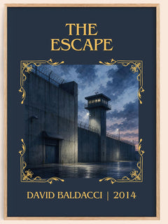 The Escape Classic Book Art Print by David Baldacci – book poster